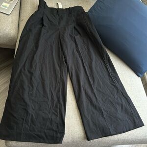 Banana Republic Wide Leg Trousers: Black US 12